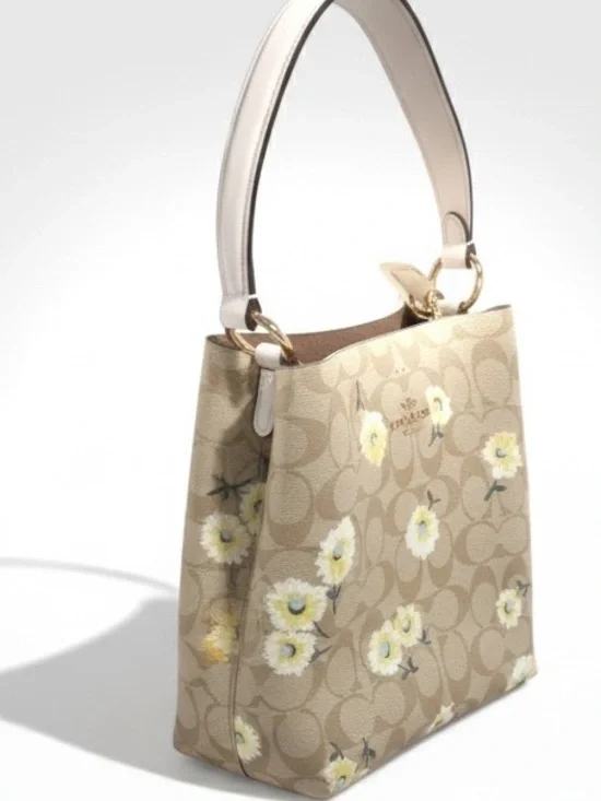 Coach Mollie Bucket Bag 22 Signature Canvas Daisy Floral - Picture 5 of 15